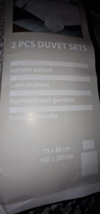 2 szt kompletów pościeli dla 1 osoby