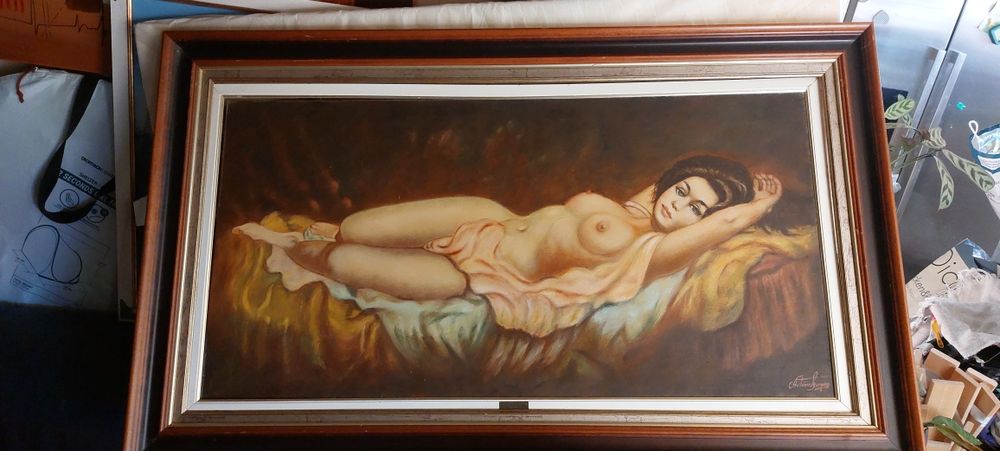 Pintura a óleo em tela