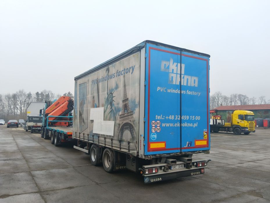 Części przyczepa wecon wesob drzwi słupek dach plandeka tandem