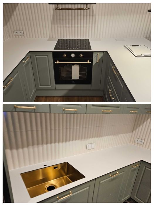 Blat kompaktowych HPL 12mm, cienki blat do kuchni, łazienki z montażem