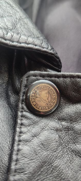 Kurtka skórzana męska w stylu PRL