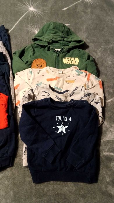 Zestaw ubranek dla chłopca 86 cm, stan bardzo dobry+ gratis