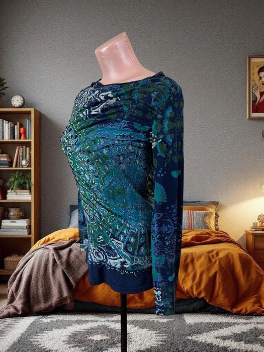 Desigual roz. S damska bluzka z długimi rękawami