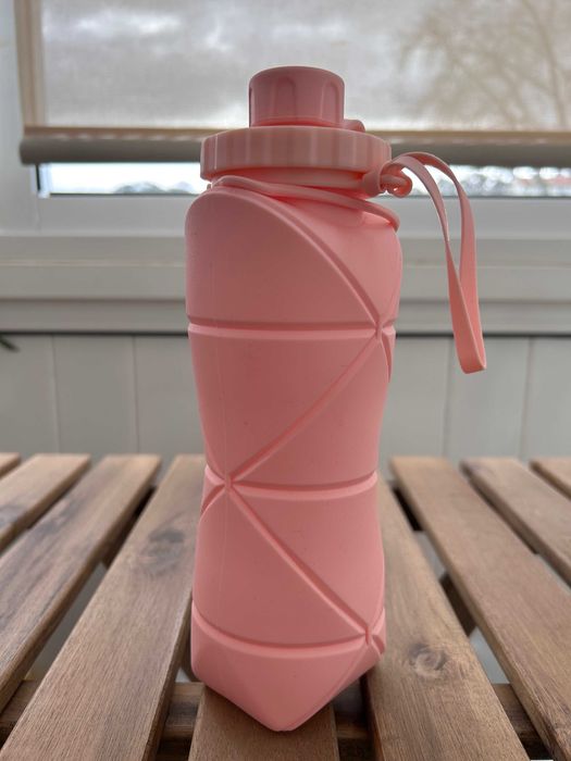 Garrafas Reutilizáveis – Quechua 1L + Berg 600 ml + Dobrável Silicone