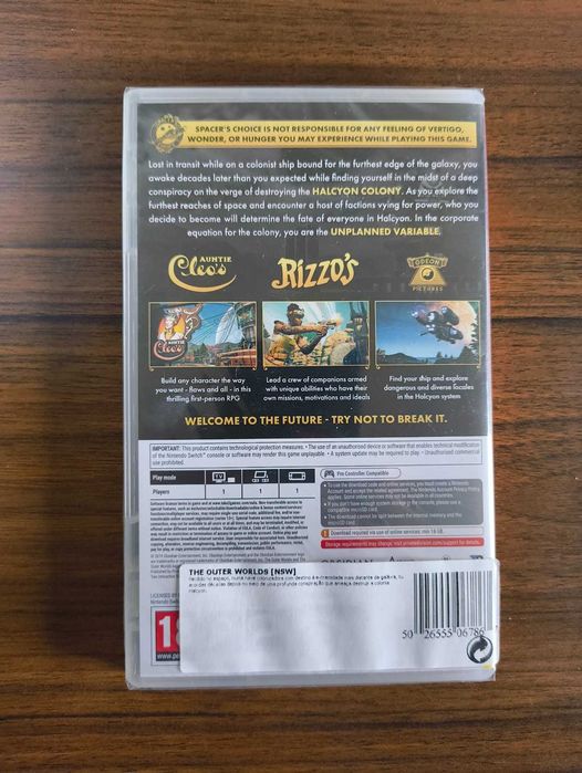 The outer worlds nintendo switch