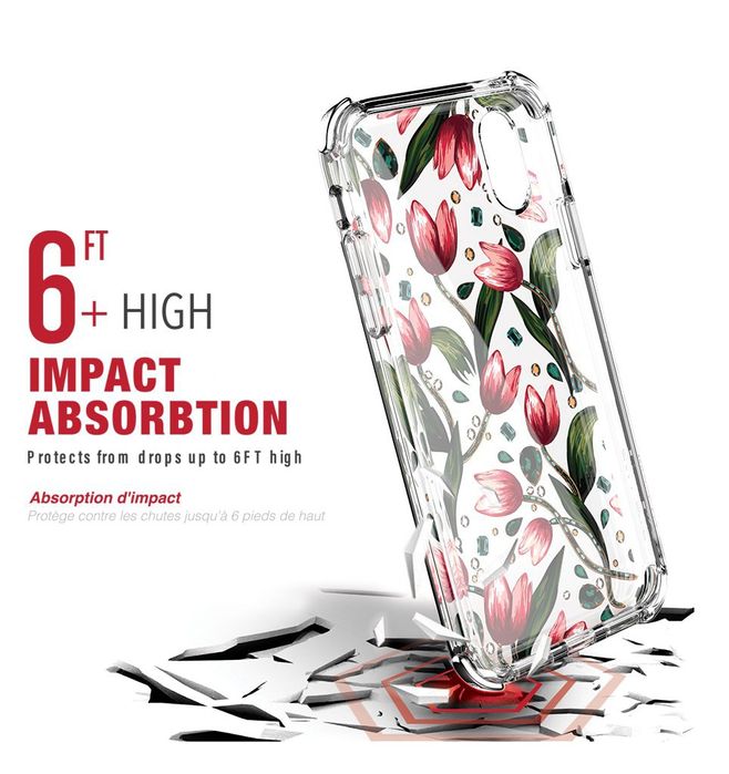 Etui Ballistic do iPhone X / XS Jewel Mirage Tulips