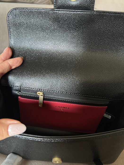 Chanel Clutch With Leather Strap