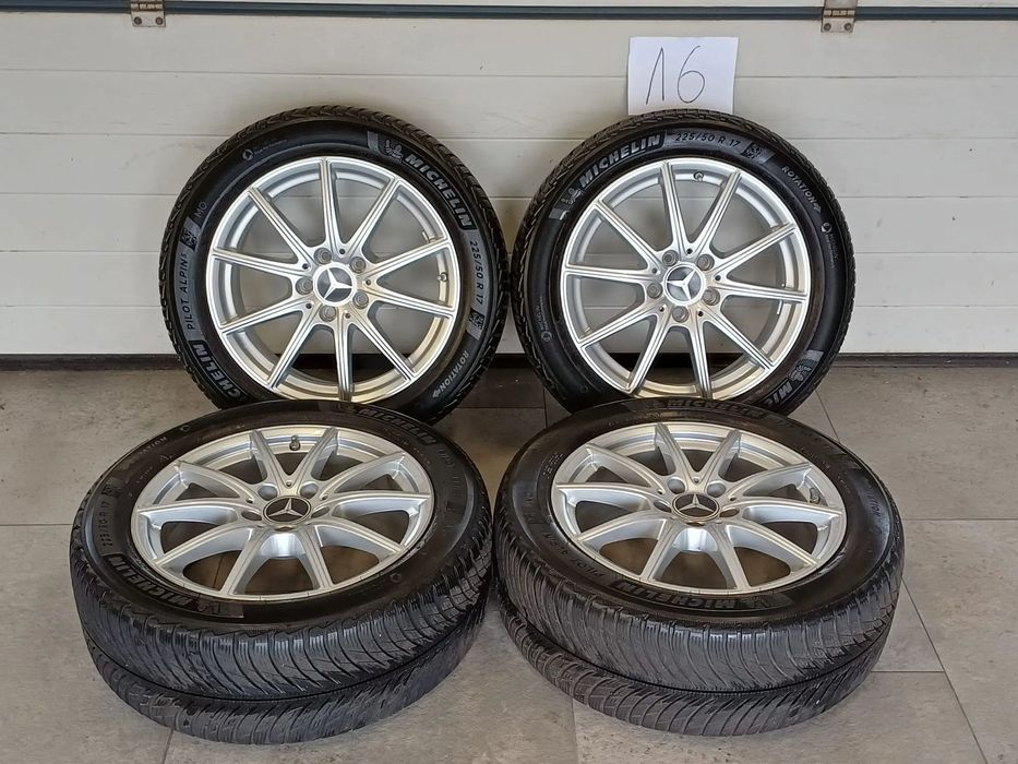 NR 16 Koła Zimowe Alufelgi Mercedes E-Klasa 2022 rok 225/50/17 Michelin