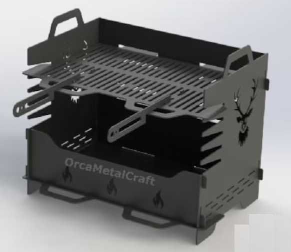 Przenośny mały grill palenisko składany jak puzzle