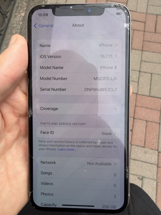 iphone x, 256gb