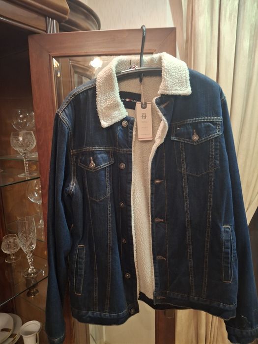 Джинсовые куртки на меху меру,производство Турция.Бренды.Томи Халфигер