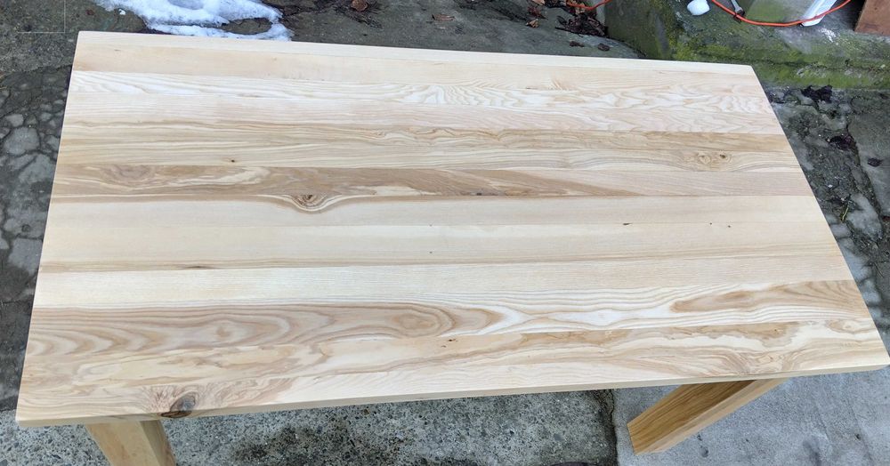 Stylowy Stół jesionowy 100% drewno jadalnia/kuchnia/salon