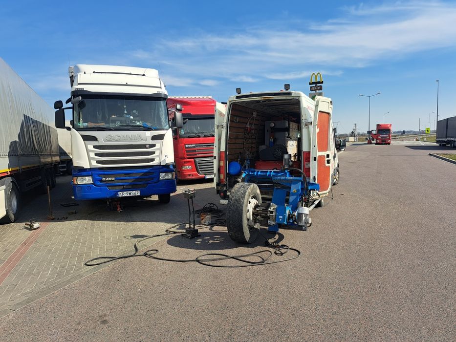 Mobilny serwis TIR 24, wulkanizacja, maszyny rolnicze i budowlane