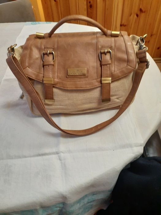 Сумка женская, комбинированая кожа-ткань