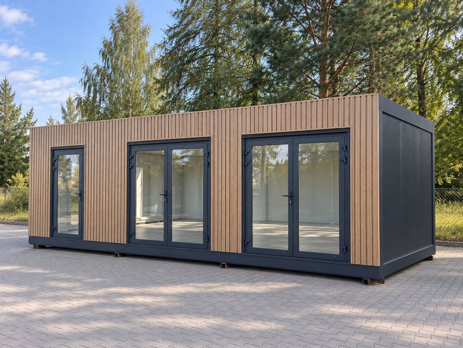 Kontener / Pawilon handlowy, biurowy, magazynowy, fryzjerski, kosmetyczny 4x3 (400cm x 300cm) - STAGO