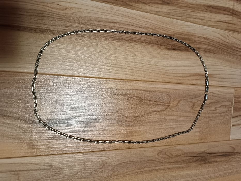 Серебряная цепочка якорная.