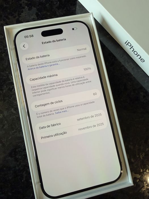 iPhone Air 256Gb Branco como Novo em caixa