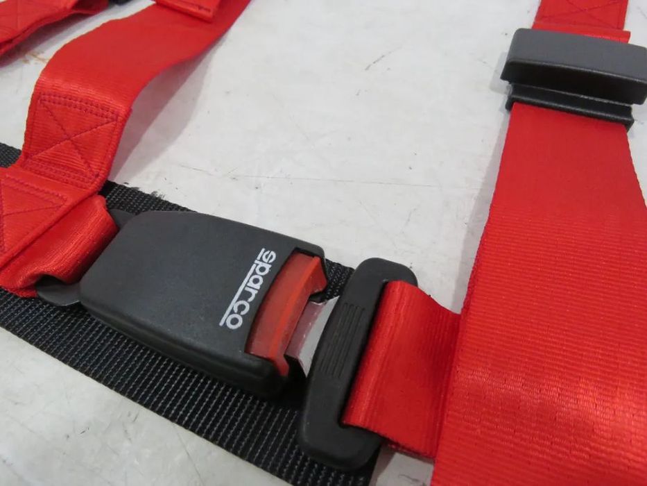 Cinto Segurança Sparco 4 pontos Vermelho