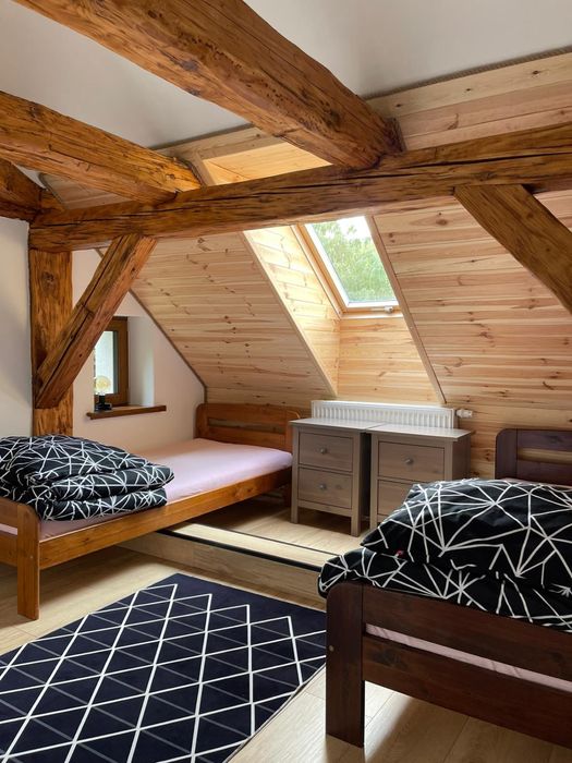 Domek Dom na Mazurach nad jeziorem nad lasem cisza spokój balia