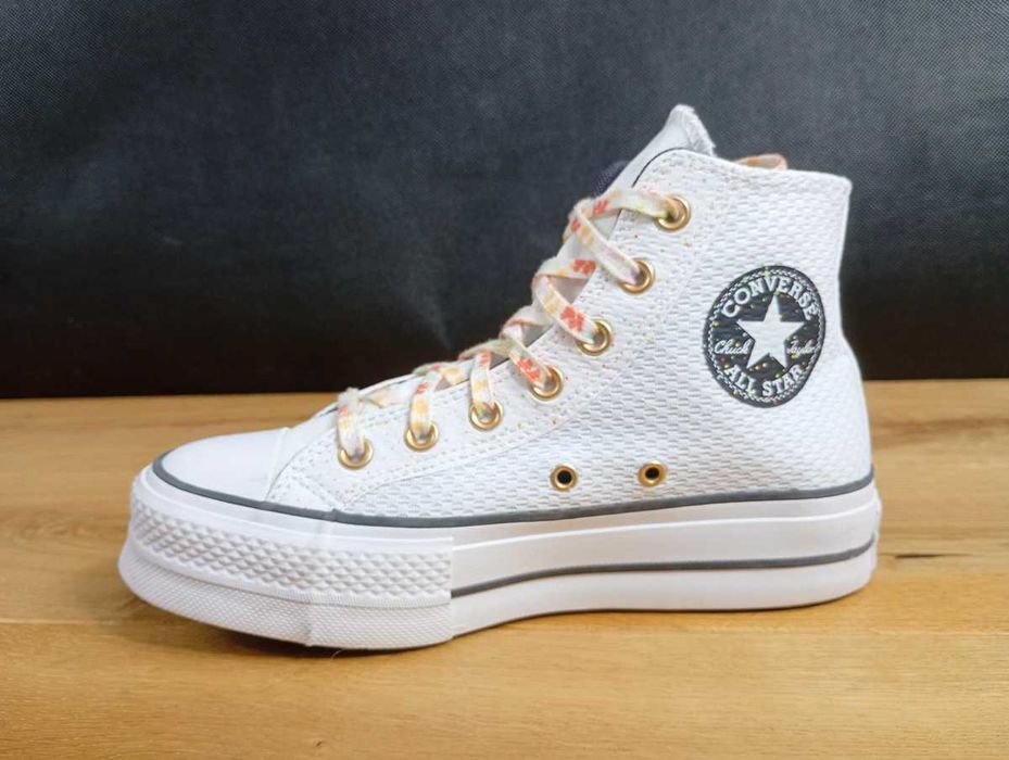 CONVERSE Chuck Taylor All Star Lift, Splatter, trampki, platforma, 37