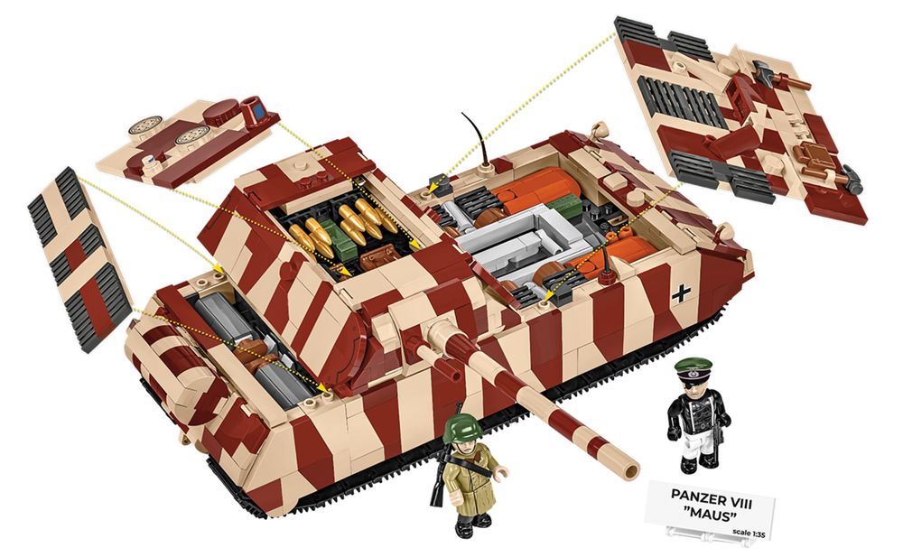 Czołg Panzer VIII Maus klocki COBI 3138
