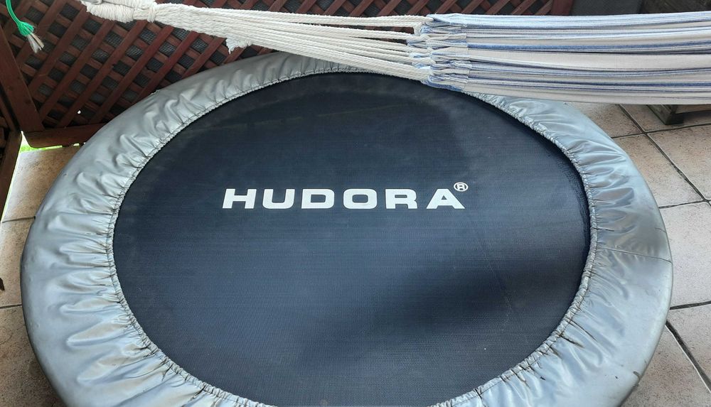 Trampolina 140 cm Hudora srebrna