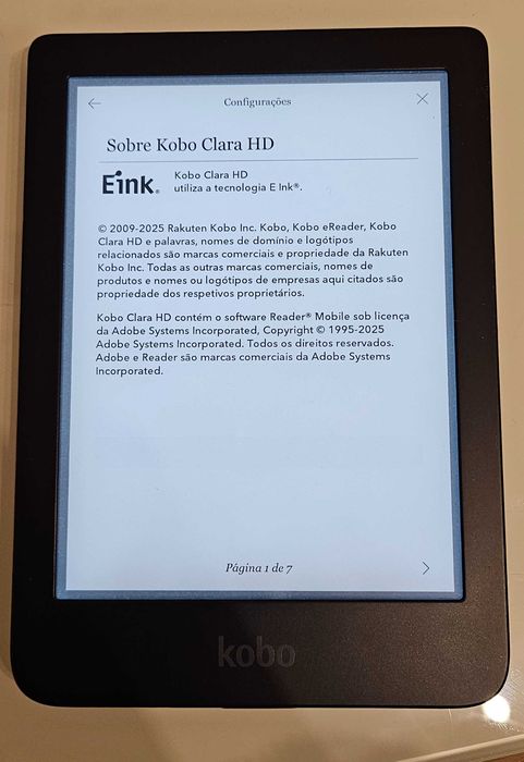 Kobo Clara HD E Ink