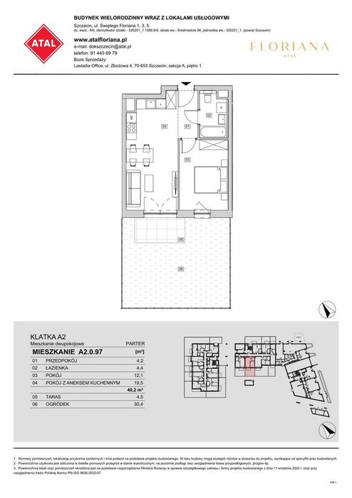 2-pokojowe mieszkanie 40m2 + ogródek Bez Prowizji