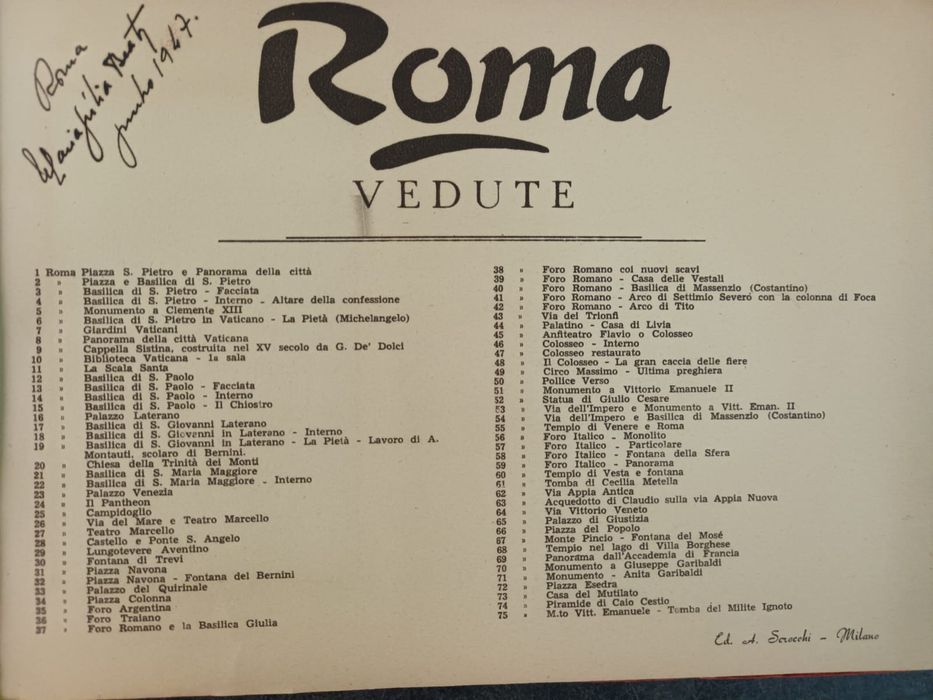 Álbum “Ricordo di Roma” – 100 gravuras