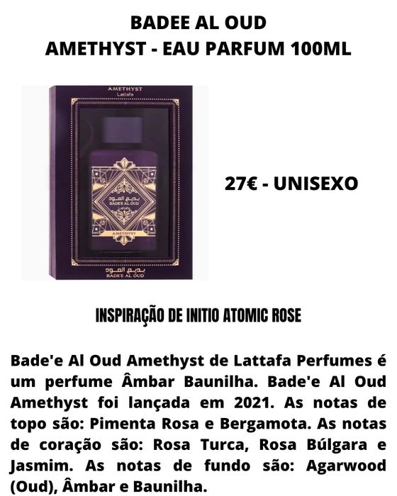 Amethyst - Eau de Parfum 100ml - Unisexo