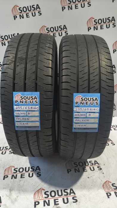 2 pneus semi novos 235-65R16C Falken - Oferta dos portes