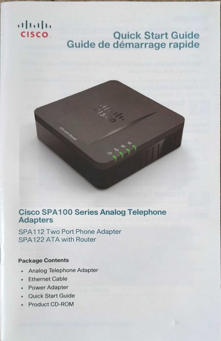 Cisco SPA112 adapter z 2 portami do VoIP