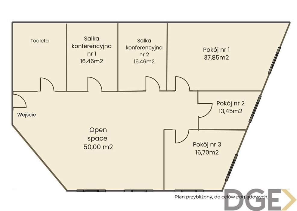 5 pomieszczeń + open space | 10 miejsc post.