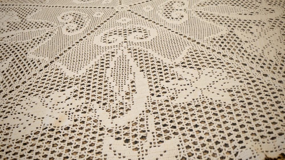 Serweta szydełkowya okrągła