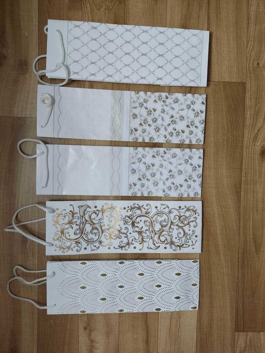 Torebki prezentowe 16 sztuk - ślubne