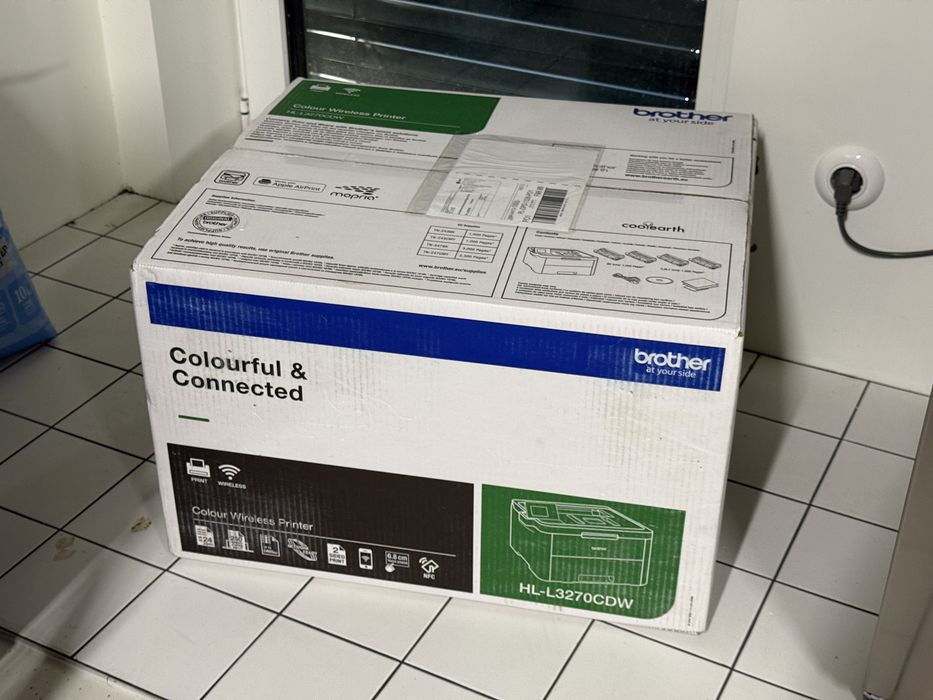 Drukarka laserowa kolor BROTHER HL-L3270CDW - nowa w folii zapombowana z tuszami