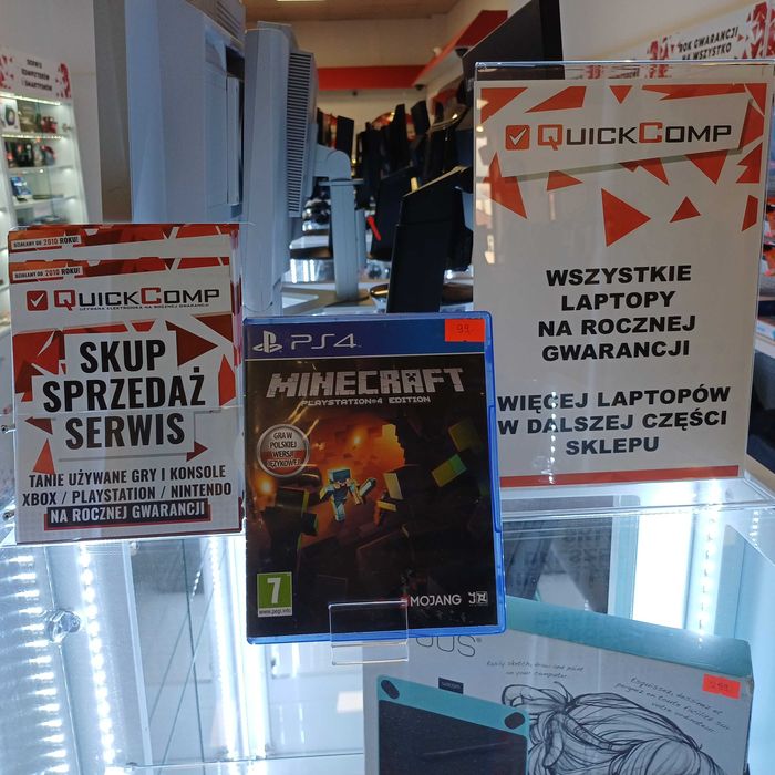 Gra PlayStation 4 PS4 / PS5 Minecraft Gwarancja 1 rok QUICK-COMP Przemyśl