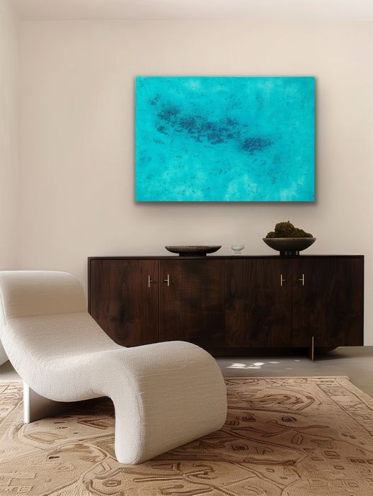 Pintura a óleo 100x70 cm - Abstract Painting by ABM