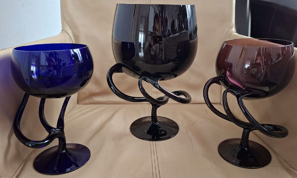 Szkło artystyczne Wazon Puchar Krosno