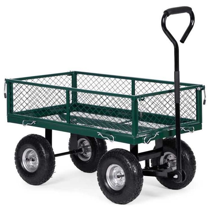 NOWY Wózek Transportowy Ogrodowy Taczka Przyczepka z rączką 200KG