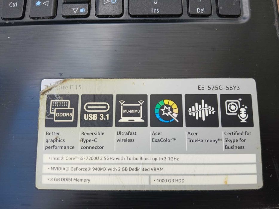 Laptop Acer Aspire e5-575