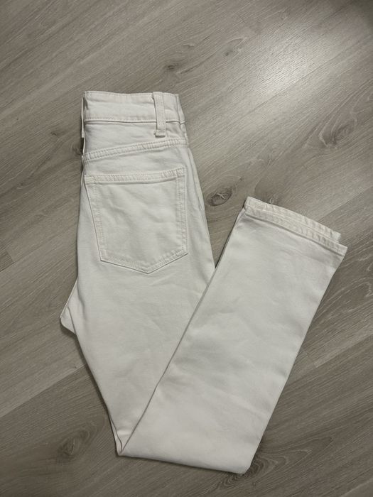 Białe klasyczne jeansy H&M HM 32 XXS