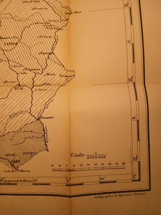 Mapa Portugal - Nombre moyen des Proprietés Rurales