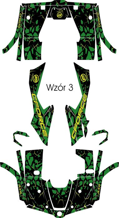 Naklejki CFmoto 450L - 520L 2023+ okleina Cforce