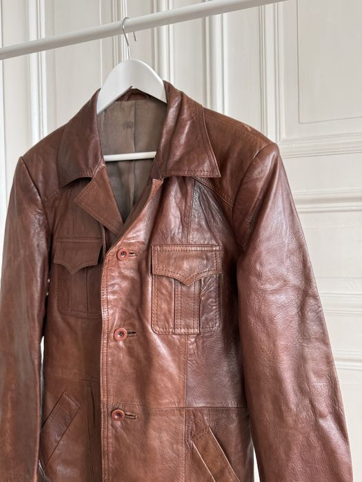 ꧁꧂ vintage leather jacket Vintage Leather Jacket - kurtka ze skóry Wrocław Śródmieście • OLX.pl
