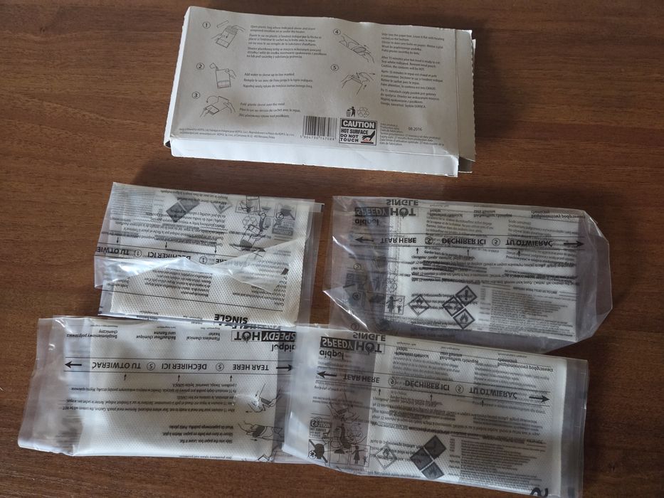 4x Speedy Hot Single – Chemiczne Podgrzewacze do Posiłków Bez Ognia /