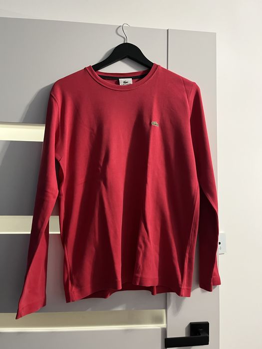 Różowy longsleeve lacoste unisex