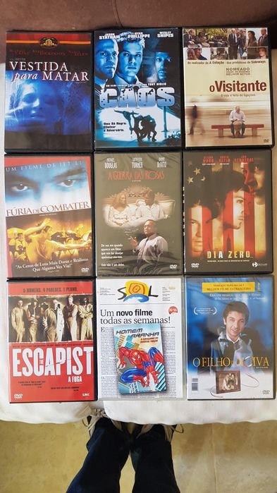 DVDs diversos (ação, drama, terror)