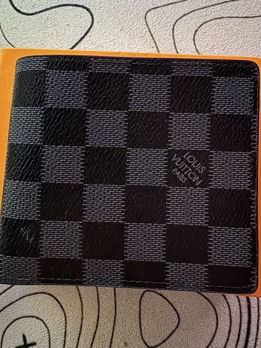 Portfel Louis Vuitton Damier czarny + pudełko