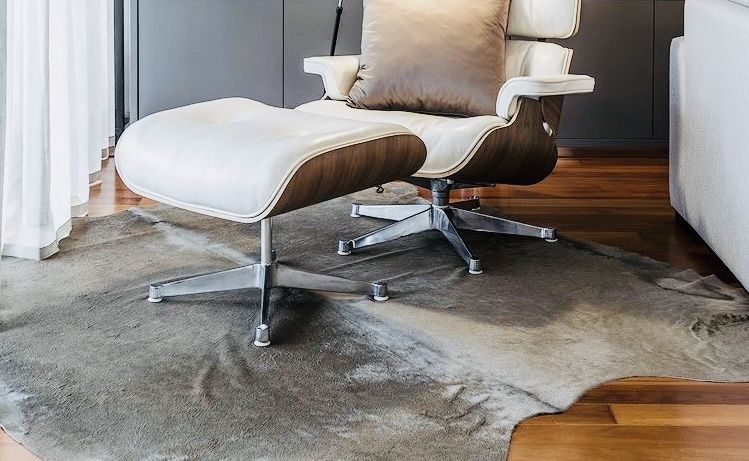 Tapete em pele natural genuina